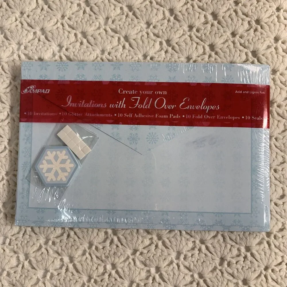 Lot Of AMPAD PRINTABLE CREATE YOUR OWN HOLIDAY 66 COUNT INVITATIONS 3 Styles